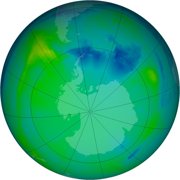 Ozone Map 2004-07-19